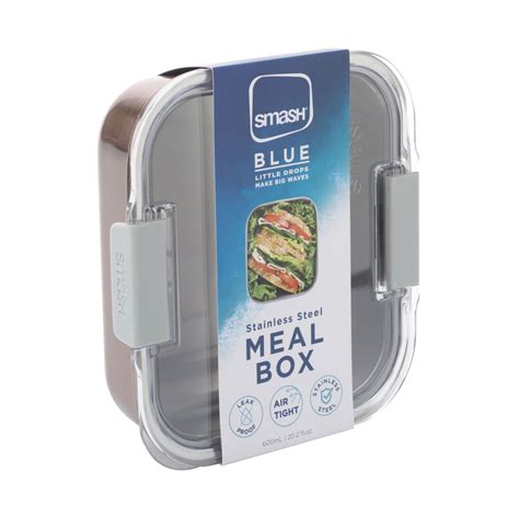 smash blue stainless steel meal box|Smash® Products .